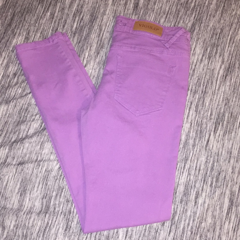 Vigold Purple Skinny Jeans Color Denim Vintage Y2K 2000’s Size 3/4 27